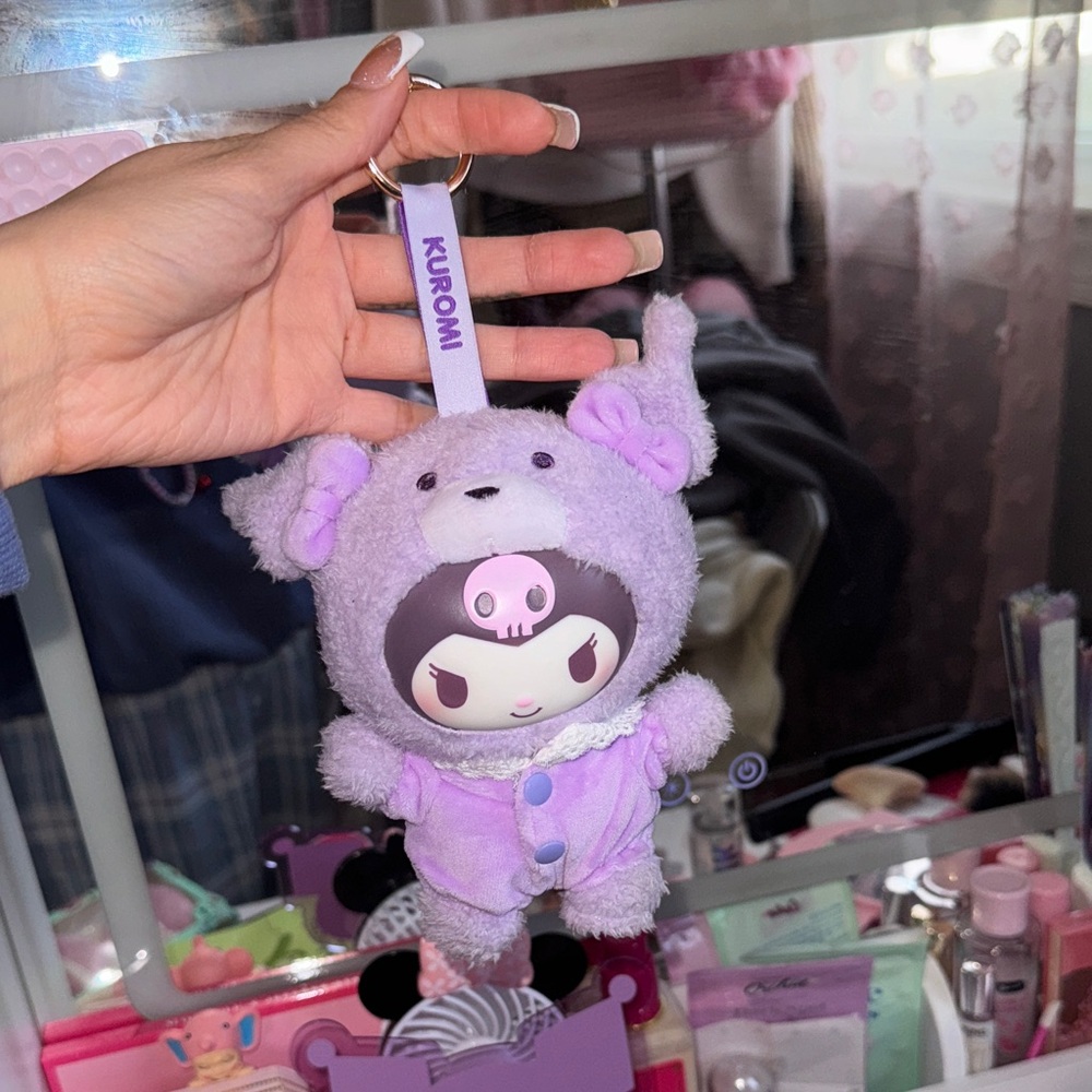 Kuromi Plush Keychain